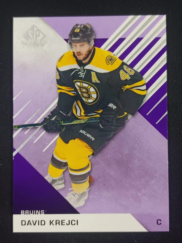 2016/2017 Upper Deck SPGU Purple 65 David Krejci Paralel